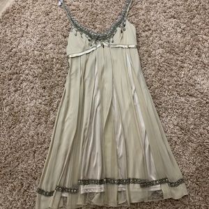 Sue Wong Embellished Pleated dress